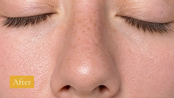 After Fraxel treatment, sun spots and tone, click to view larger